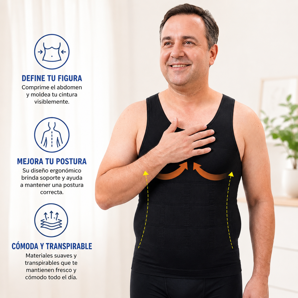 CAMISETA REDUCTORA PARA HOMBRE - OFERTA 2X1