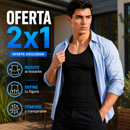 CAMISETA REDUCTORA PARA HOMBRE - OFERTA 2X1