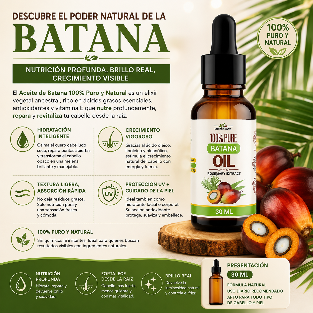 ACEITE DE BATANA 30 ML - OFERTA 2X1