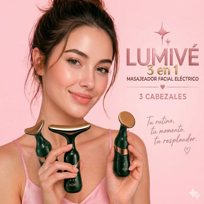 LUMIVÉ - MASAJEADOR FACIAL 3 EN 1