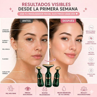 LUMIVÉ - MASAJEADOR FACIAL 3 EN 1