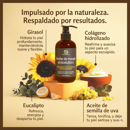 ACEITE DE MASAJE CORPORAL REAFIRMANTE 240ML
